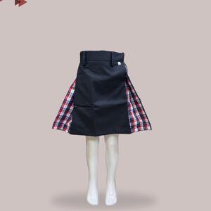 Mahaveer Uniforms - Checked Pleated School Uniform Skirt